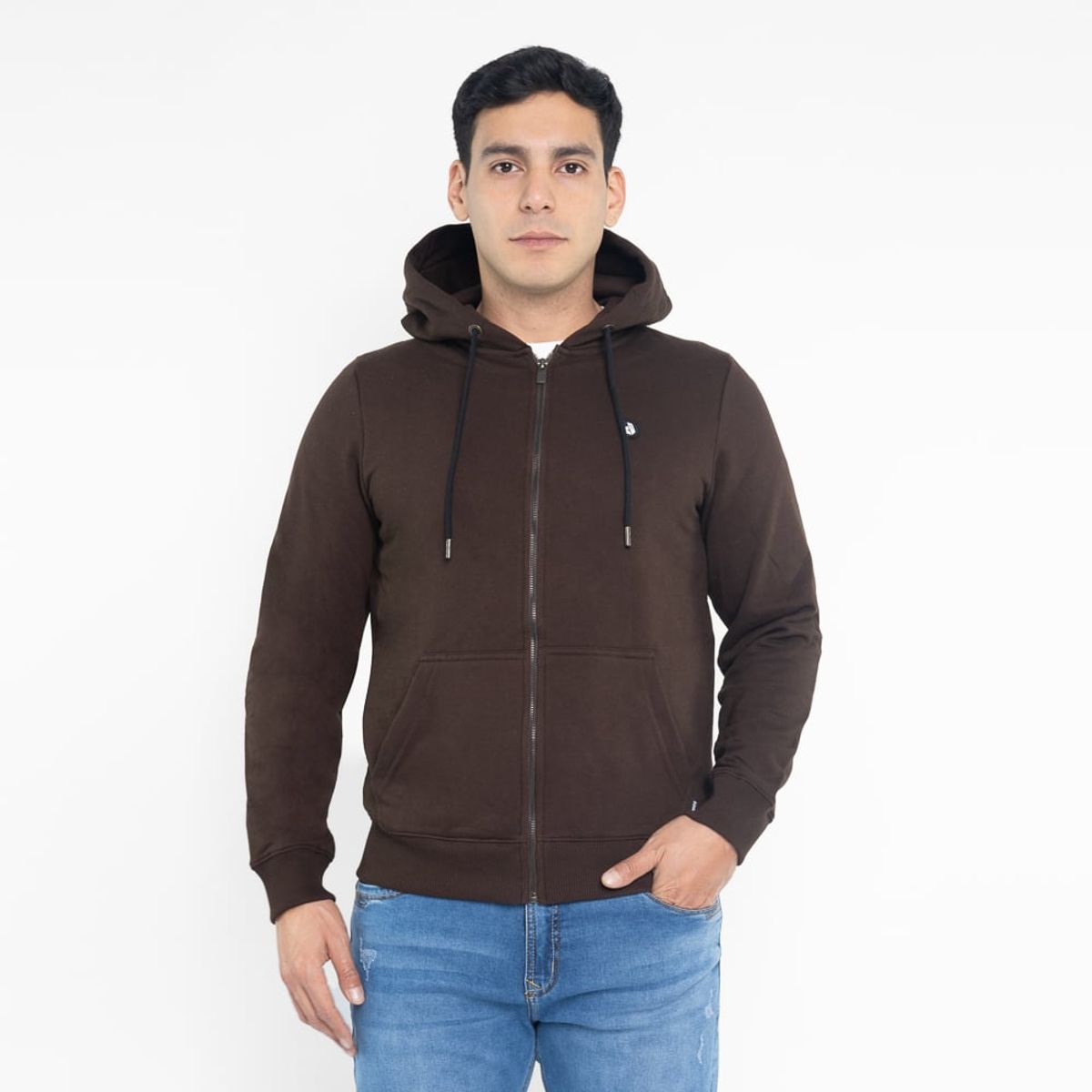 DUNKELVOLK - POLERA CI24CLEAN HOOD FP FRANELA - BROWN