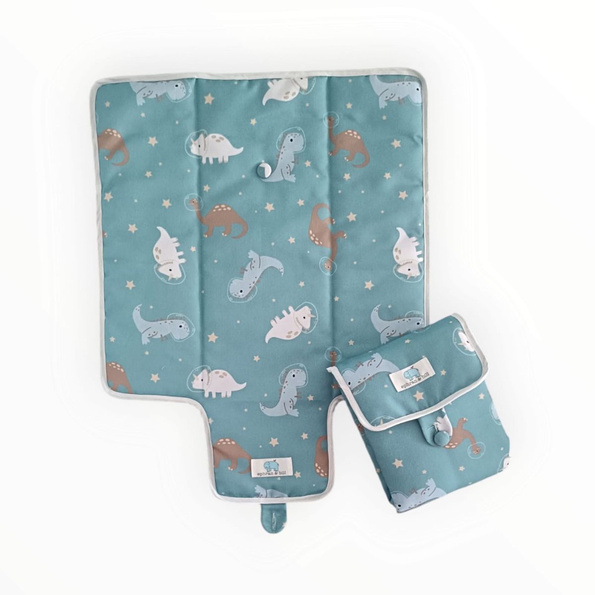 EPHRAN & BILL - Cambiador de Pañal Portátil Para Bebé Dinosaurio Espacio