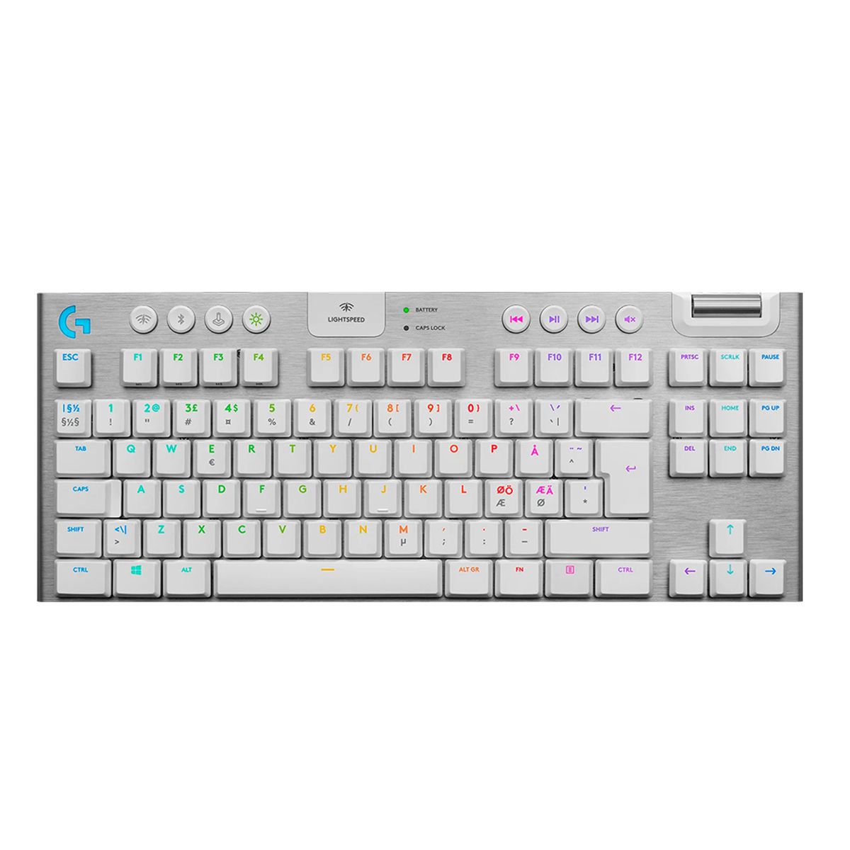 LOGITECH - Teclado Gamer Mecánico Logitech G915 Tkl Blanco
