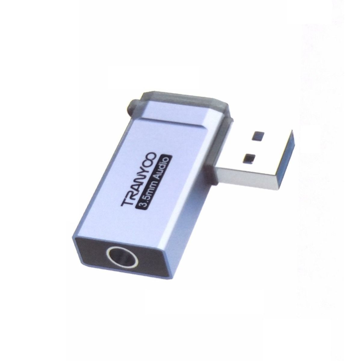TRANYOO - Adaptador Audio USB - Punta Auxiliar - Tarjeta de sonido Tranyoo