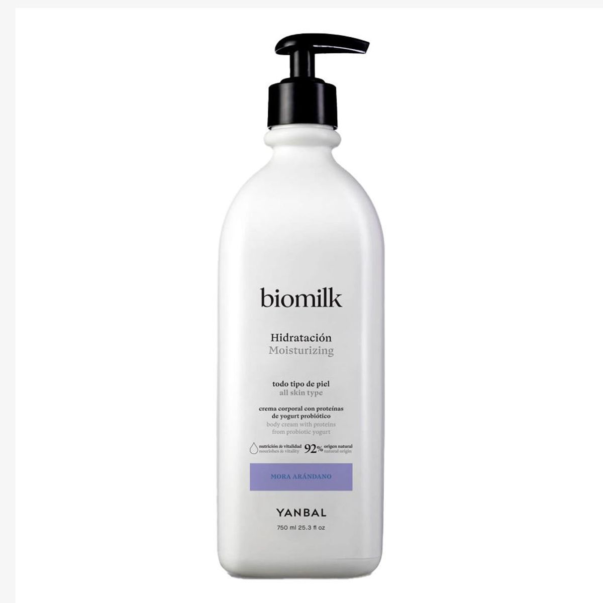 YANBAL - Biomilk Crema Corporal Mora Arándano 750 ml