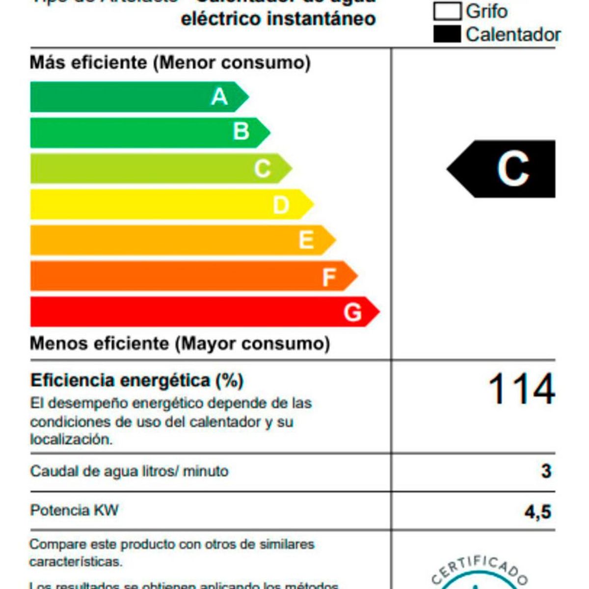 ROTOPLAS - Terma Instantánea Rotoplas Avalon