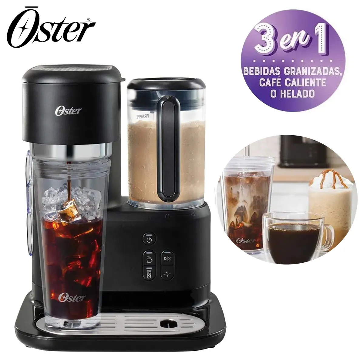 OSTER - CAFETERA FRAPPÉ OSTER CON LICUADORA BVSTDC03B