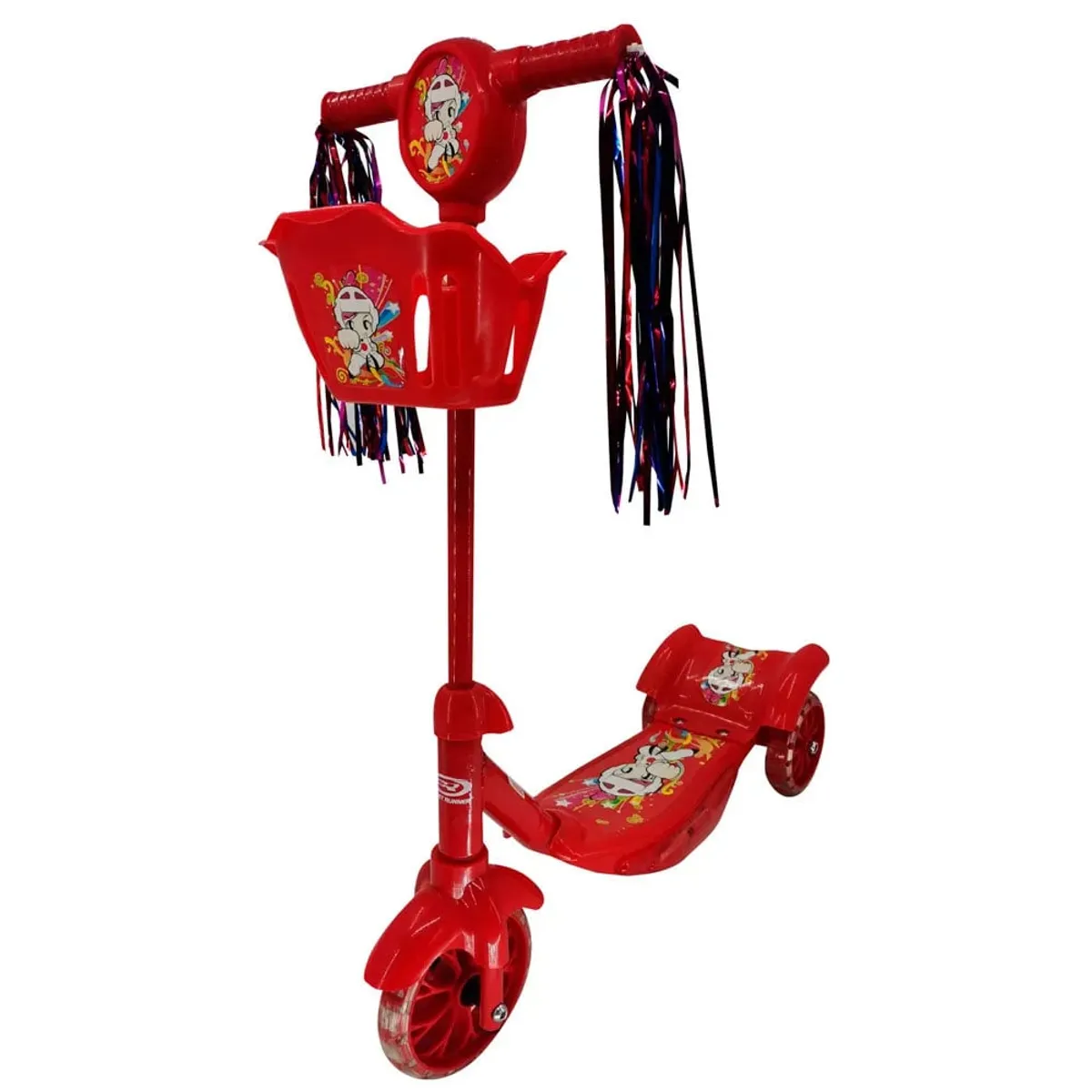 STREET - Triscooter Runner para Niños 3 Ruedas con Canasto