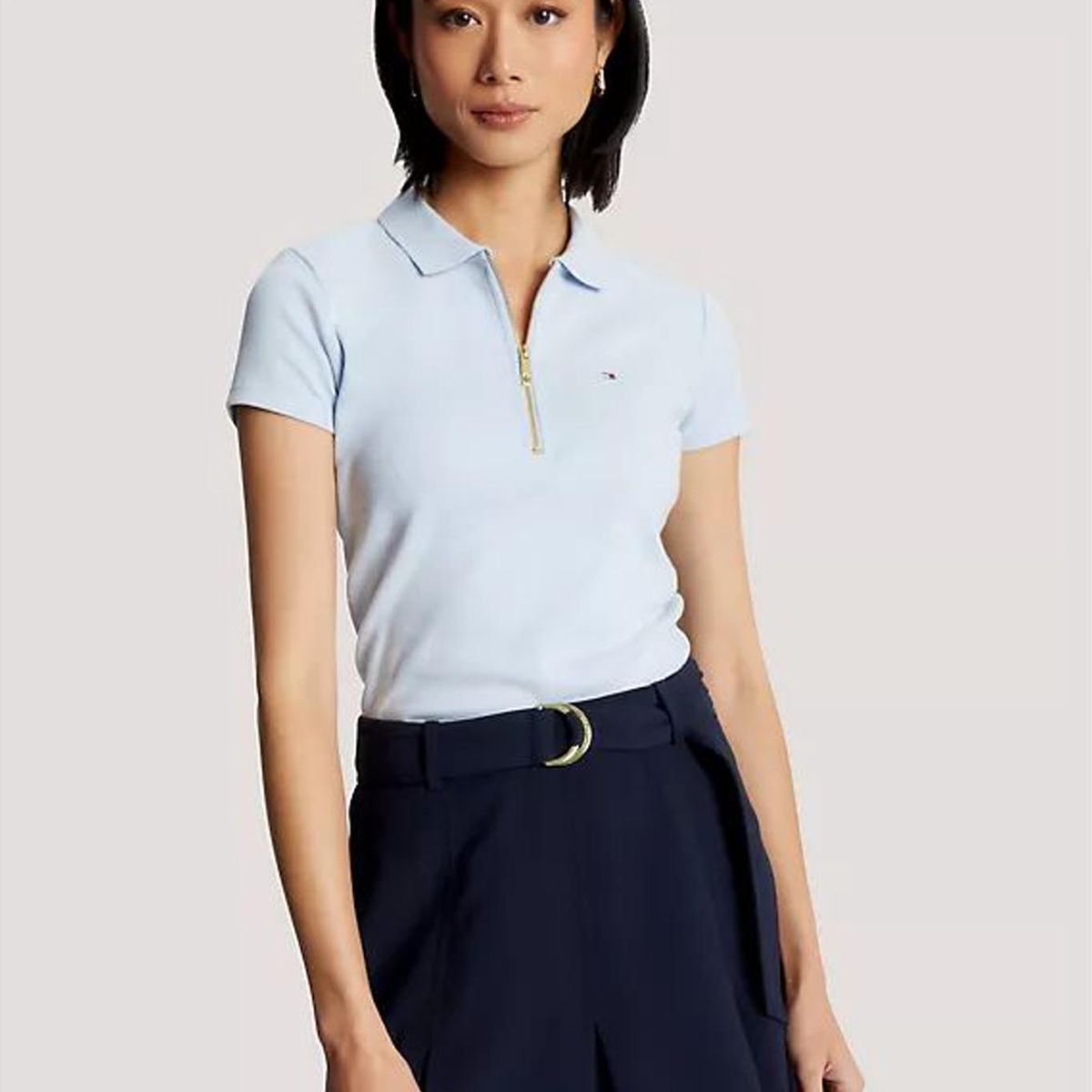 TOMMY HILFIGER - POLO EU MANGO SLIM ZIP POLO