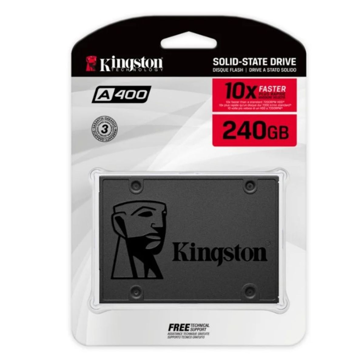 KINGSTON - DISCO SSD 240GB KINGSTON 2.5 SATA PARA LAPTOP Y PC
