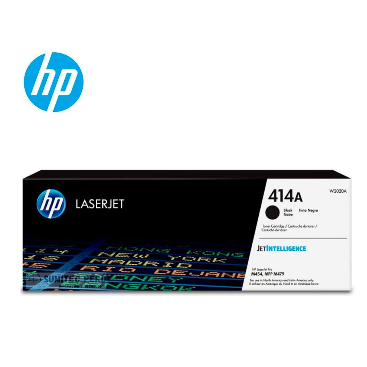 HP - Tóner Hp 414A Negro W2020A Para HP Laserjet M454dw M479dw M479fdw