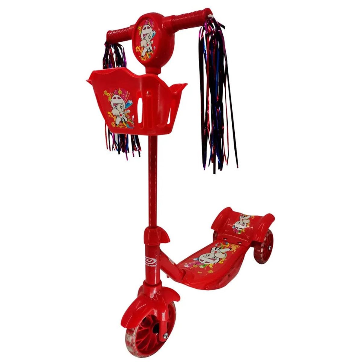 STREET - Triscooter Runner para Niños 3 Ruedas con Canasto