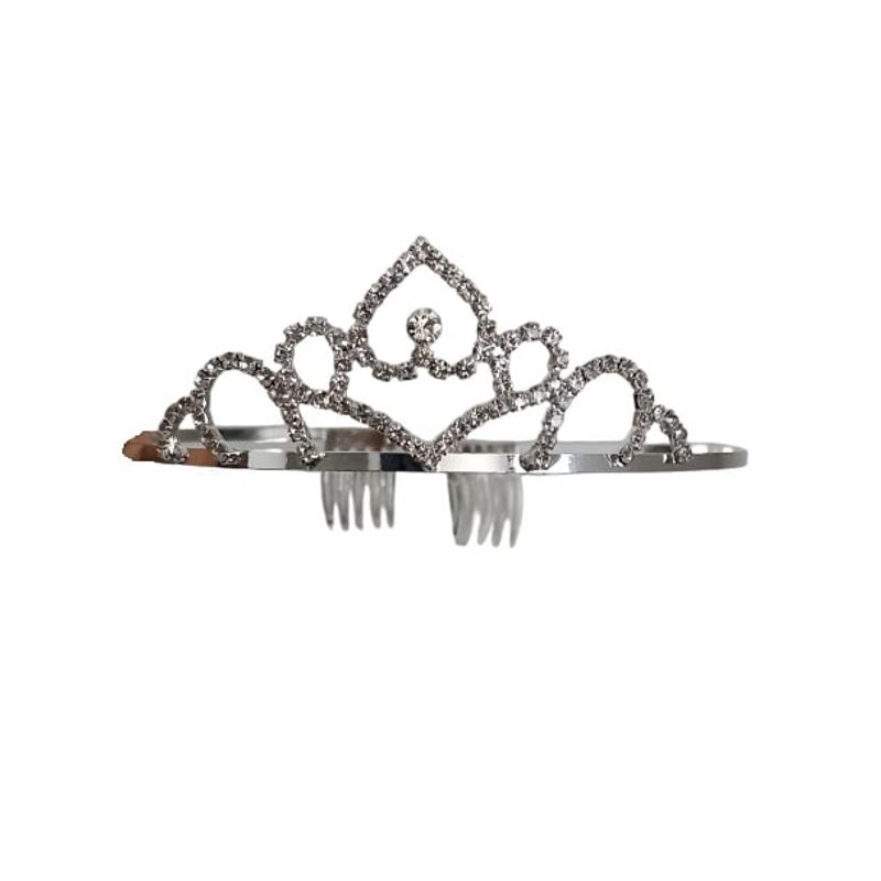 GENERICO - Corona tiara cumpleaños novia fiesta princesa modelo Cora