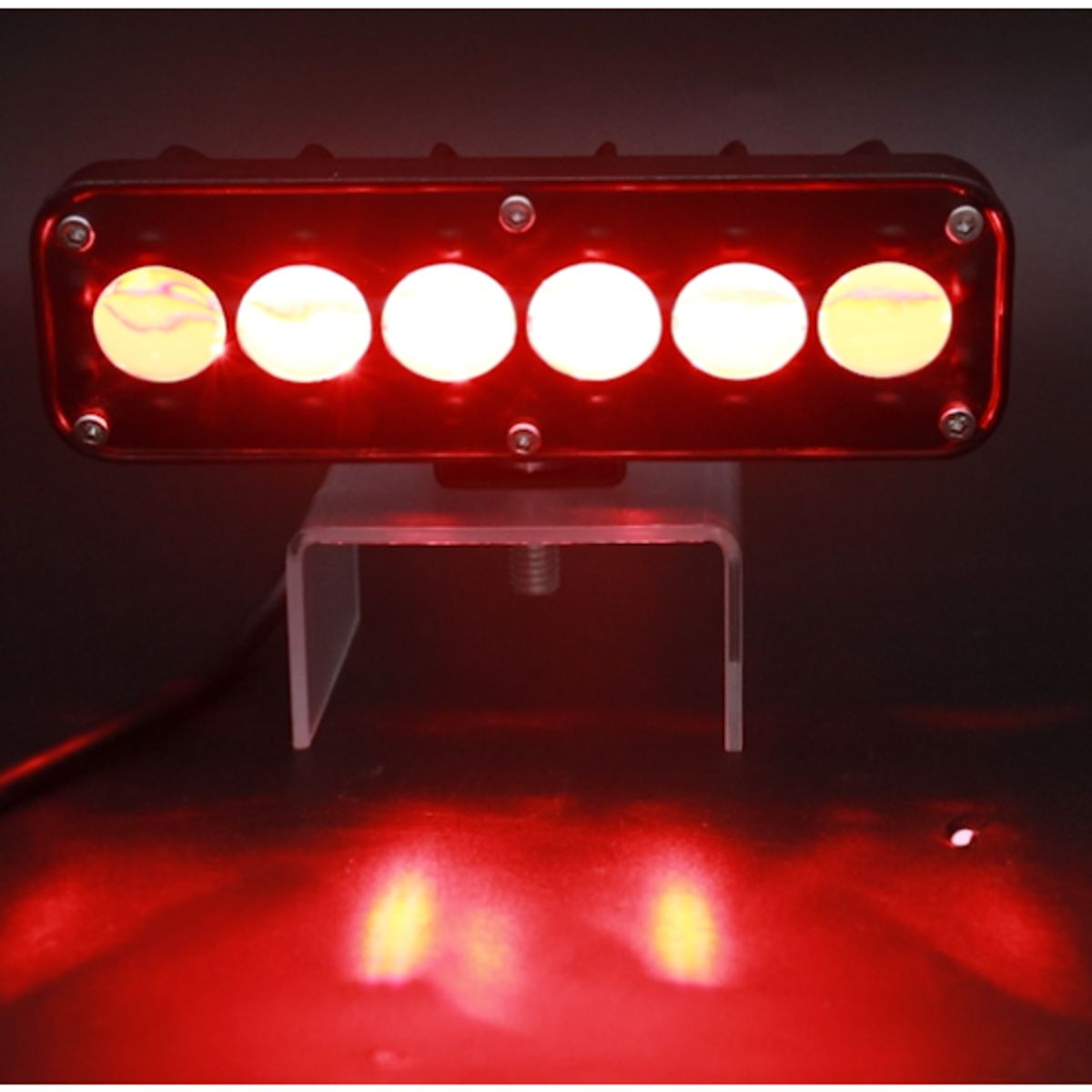 JET - Faro Explorador 5Led Dual + Rojo Con Estrobo