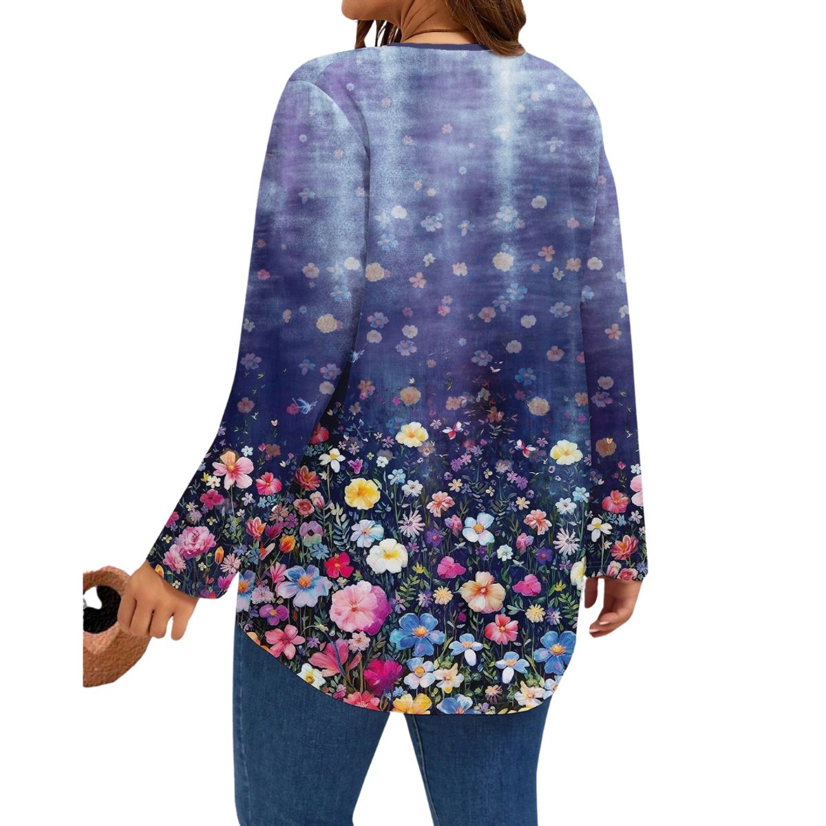 KAST PE - Cardigan Kimono Capa mujer azul modelo Clearsky - Talla L