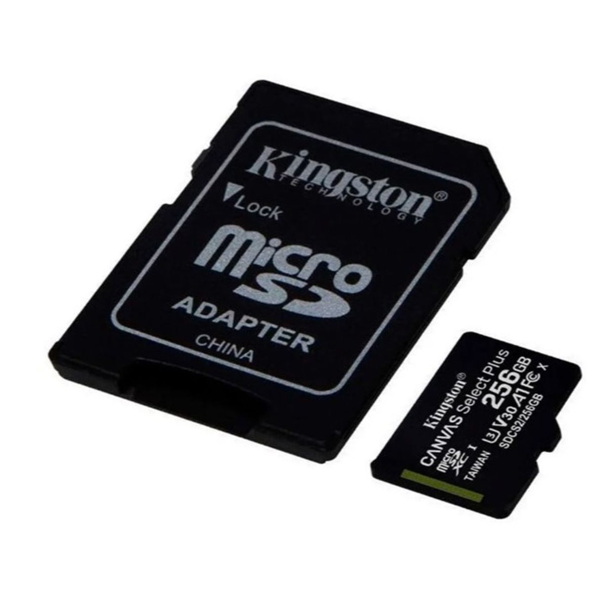 KINGSTON - MEMORIA MICRO SD KINGSTON CANVAS 256GB 100MBS PARA CAMARAS