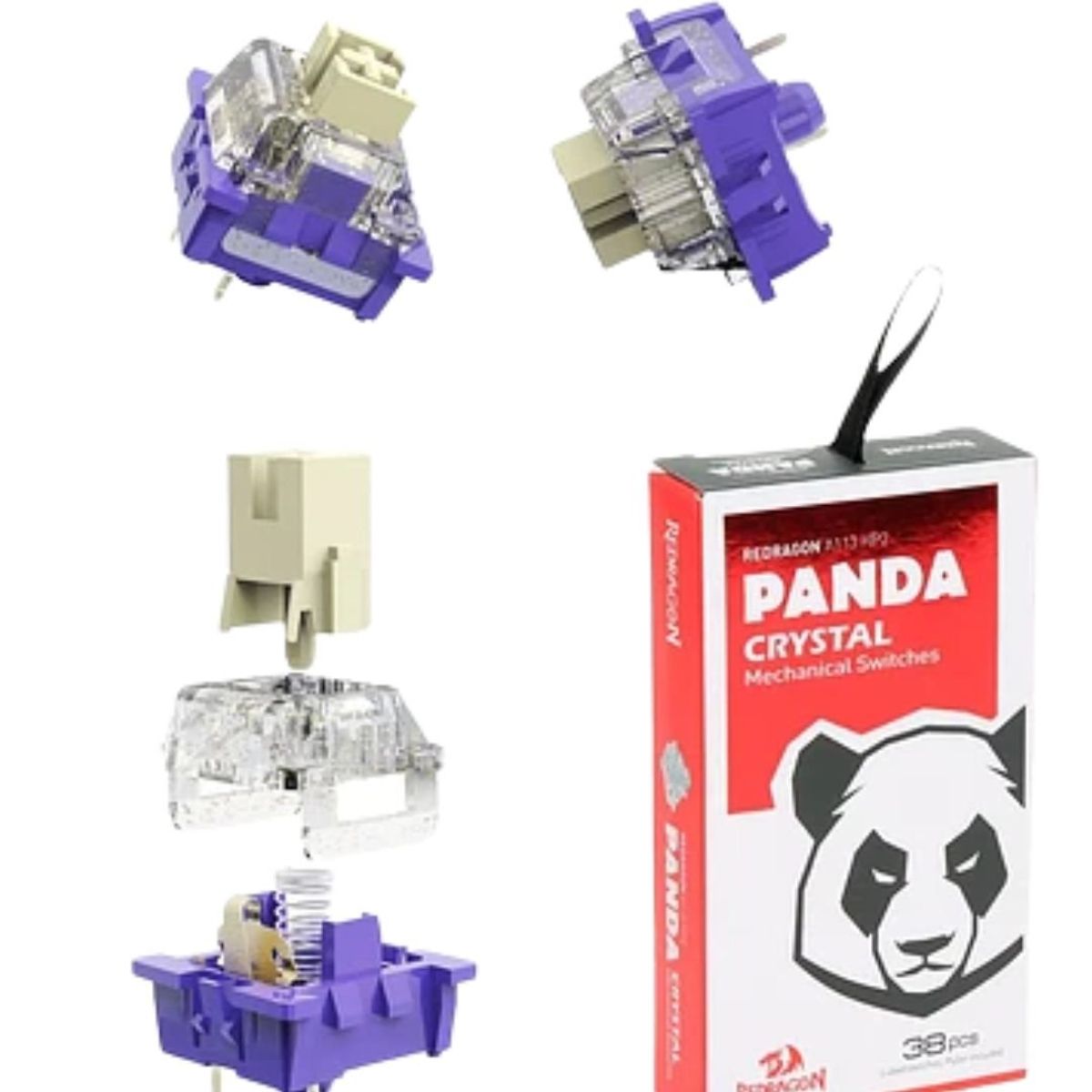 REDRAGON - Kit Switches Redragon Panda táctiles con click audible