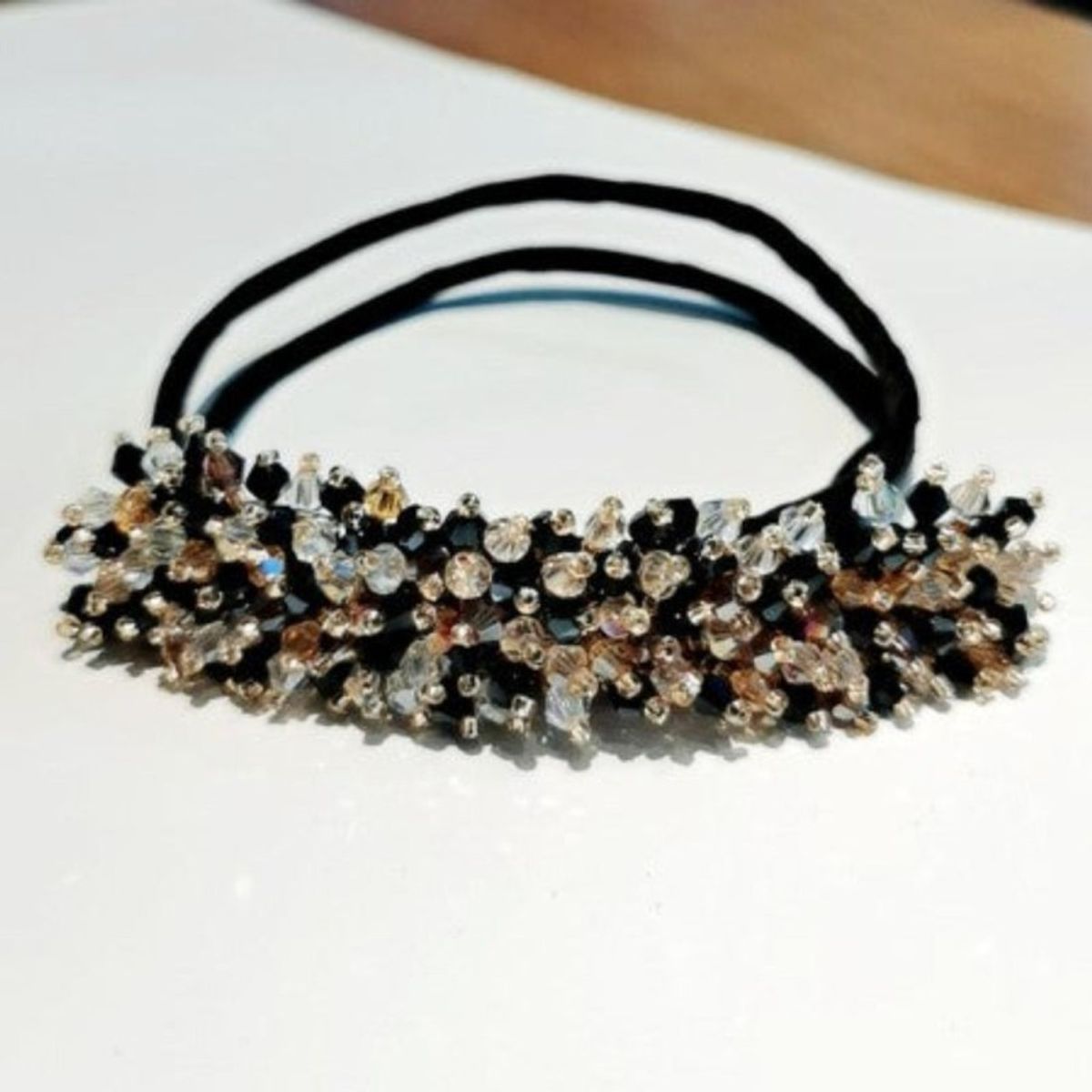 AURELA - ScrunchieBow - Set de 3 Lazos Perlados