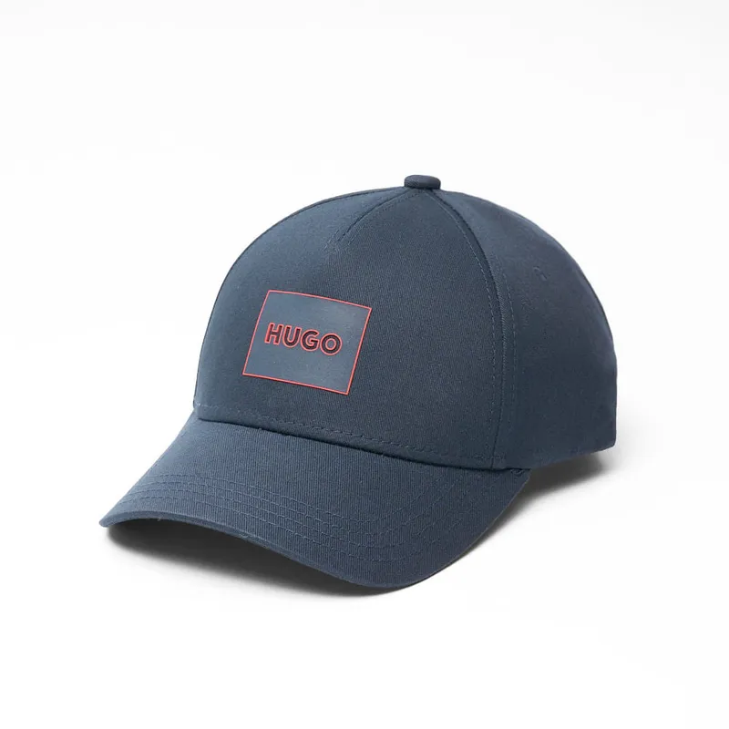 HUGO BOSS - Hugo - Gorra de sarga de algodón con etiqueta con logo