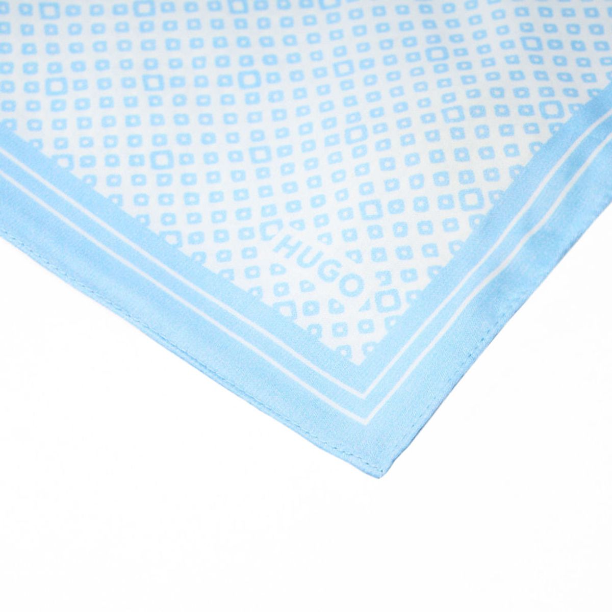 HUGO BOSS - Hugo - Pañuelo de bolsillo de algodón con estampado digital