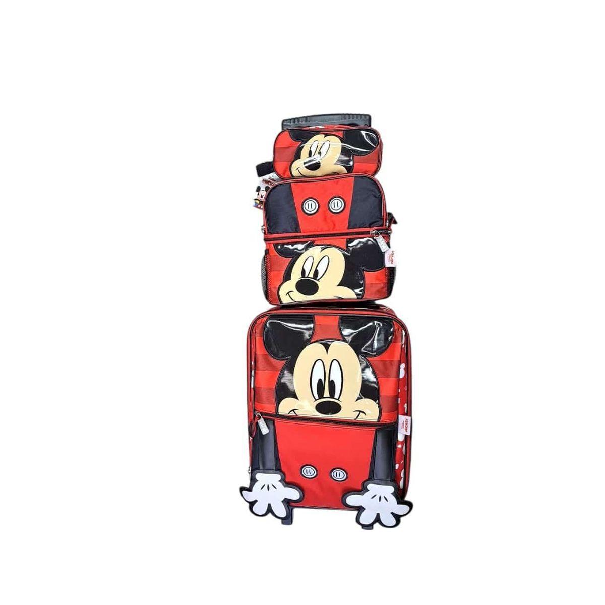 DISNEY - PACK DE MOCHILA  LONCHERA Y CARTUCHERA MICKEY MOUSE