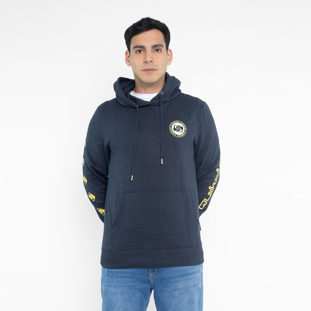 QUIKSILVER - POLERA BI24GOLDEN RECORD FRENCH TERRY - NAVY