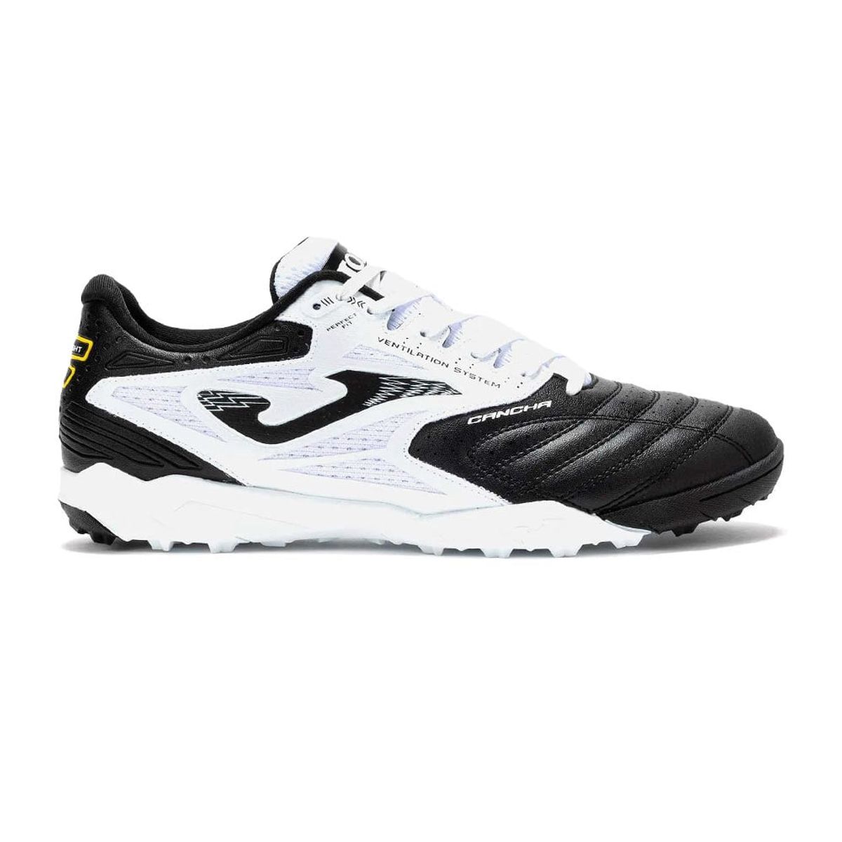 JOMA - JOMA Futbol Hombre Cancha 2501 Negro Blanco TF