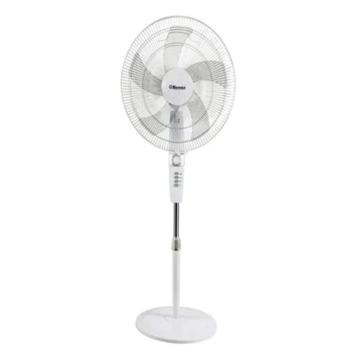 BOSSKO - Ventilador de pedestal 18 watts con Temporizador blanco - BK-8457VB