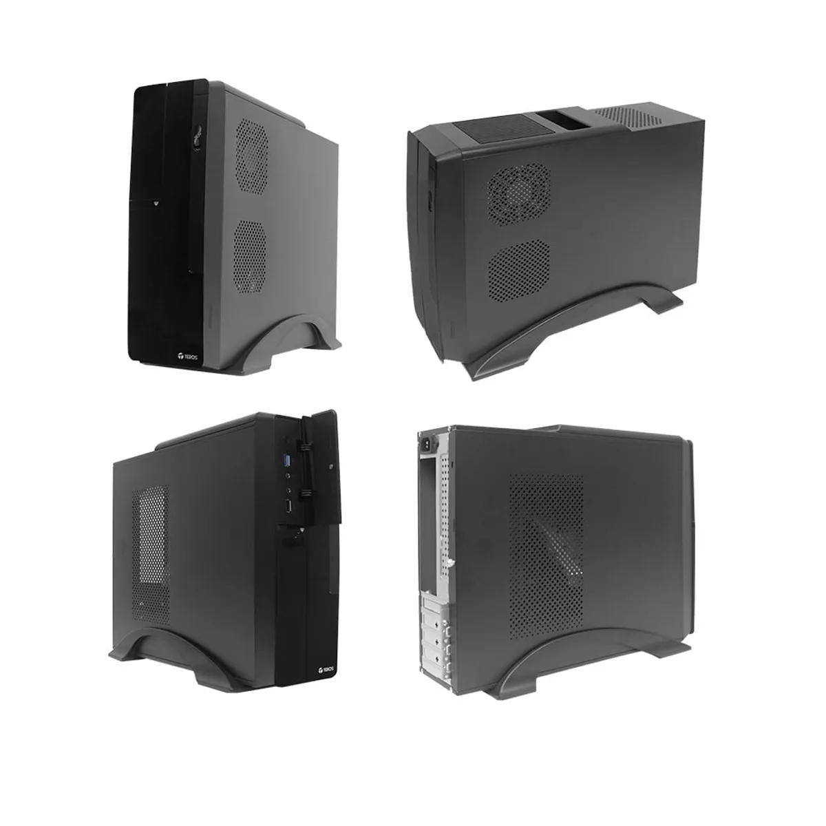 TEROS - Case TEROS TE-1039S Slim 250 W USB 3.0 USB 2.0 audio HD DVD negro