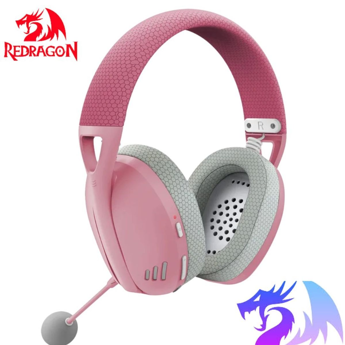 REDRAGON - Auriculares Redragon Ire Wireless H848 PINK