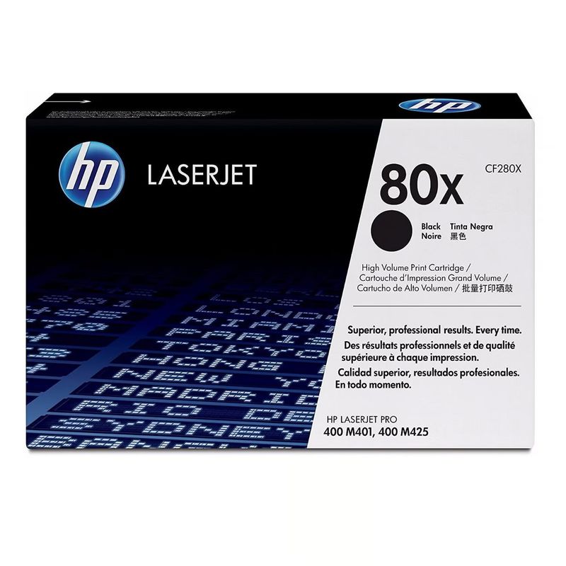 HP - TONER HP CF280X (80X) NEGRO 6,900 paginas