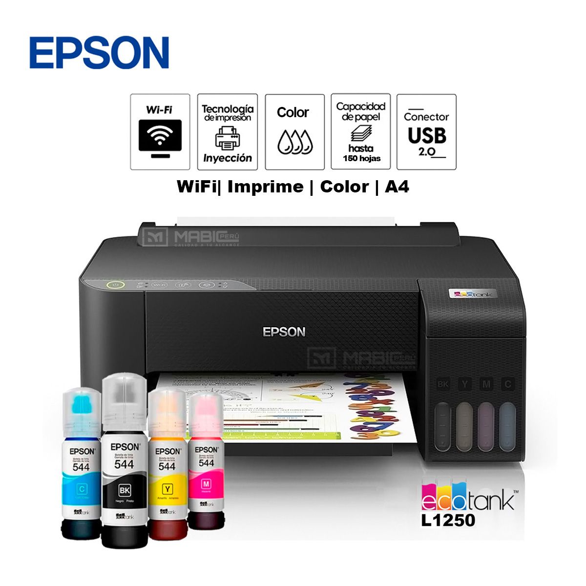 EPSON - Impresora Epson L1250 WIFI USB