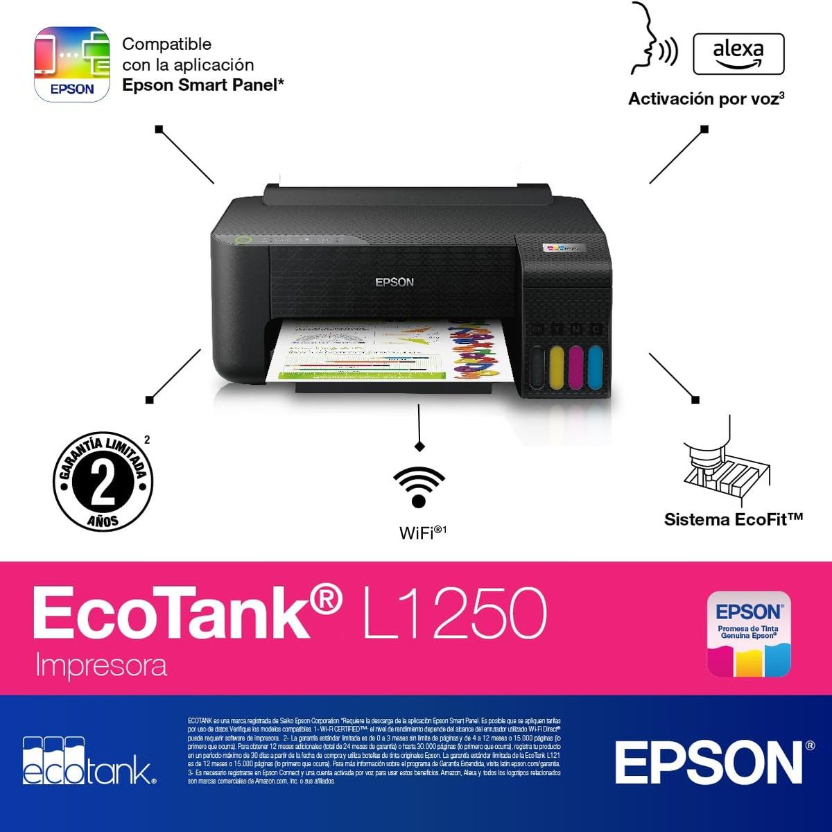 EPSON - Impresora Epson L1250 WIFI USB