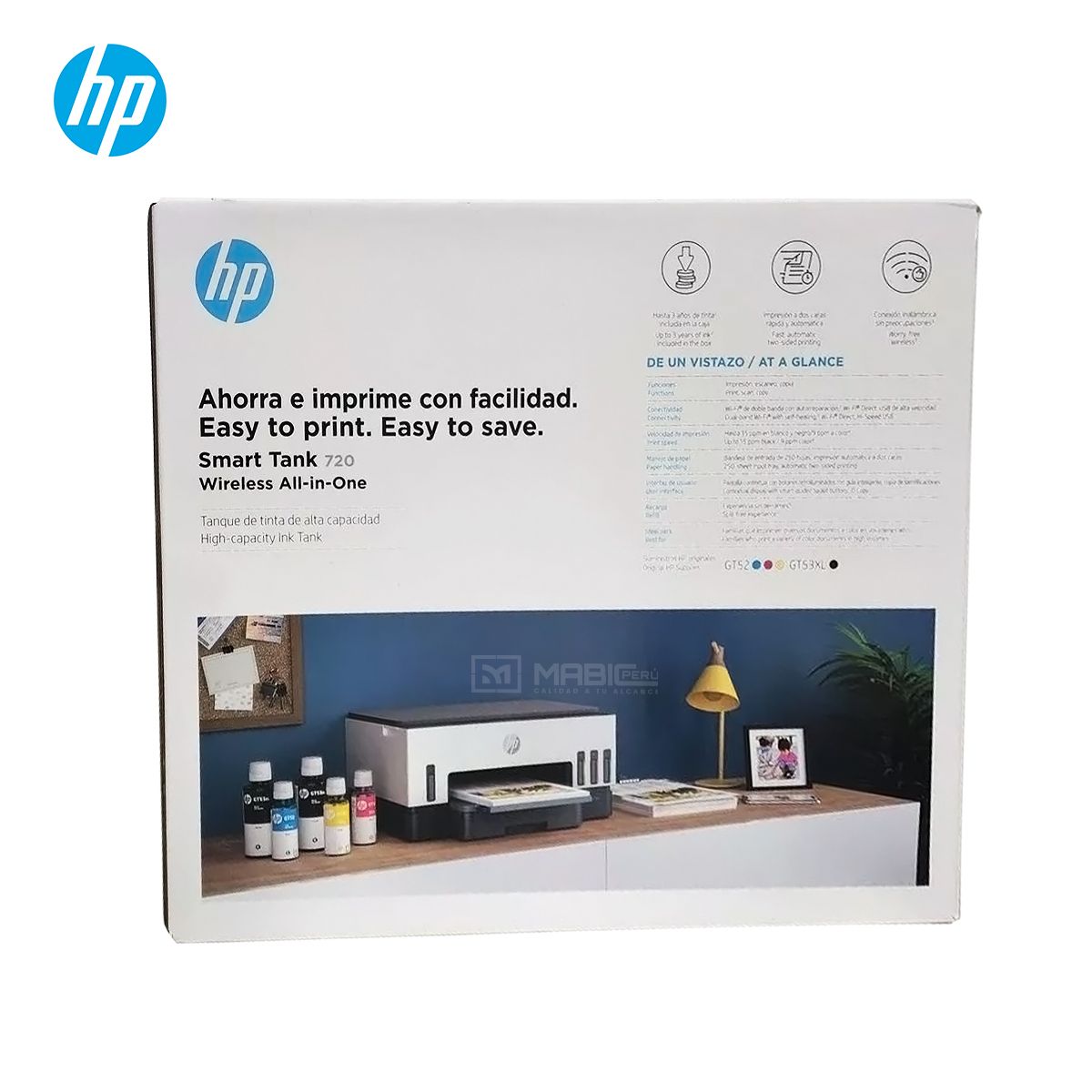 HP - Impresora Multifuncional Hp Smart Tank 720 WIFI Duplex