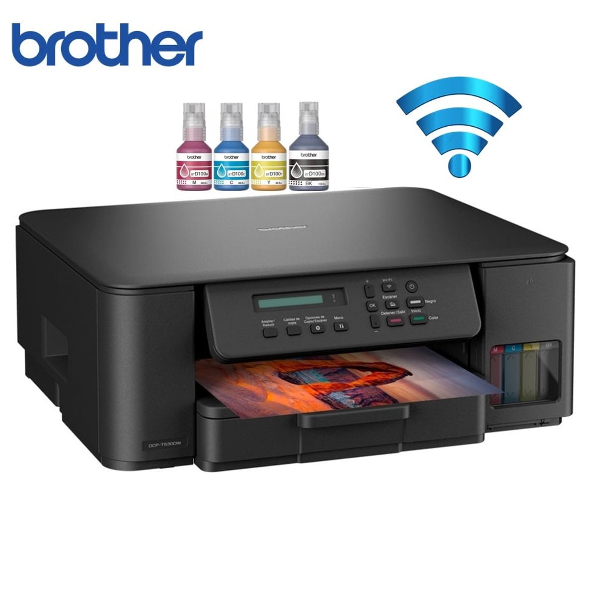 BROTHER - Impresora Brother DCP-T530DW Multifuncional Wifi E Impresión Dúplex