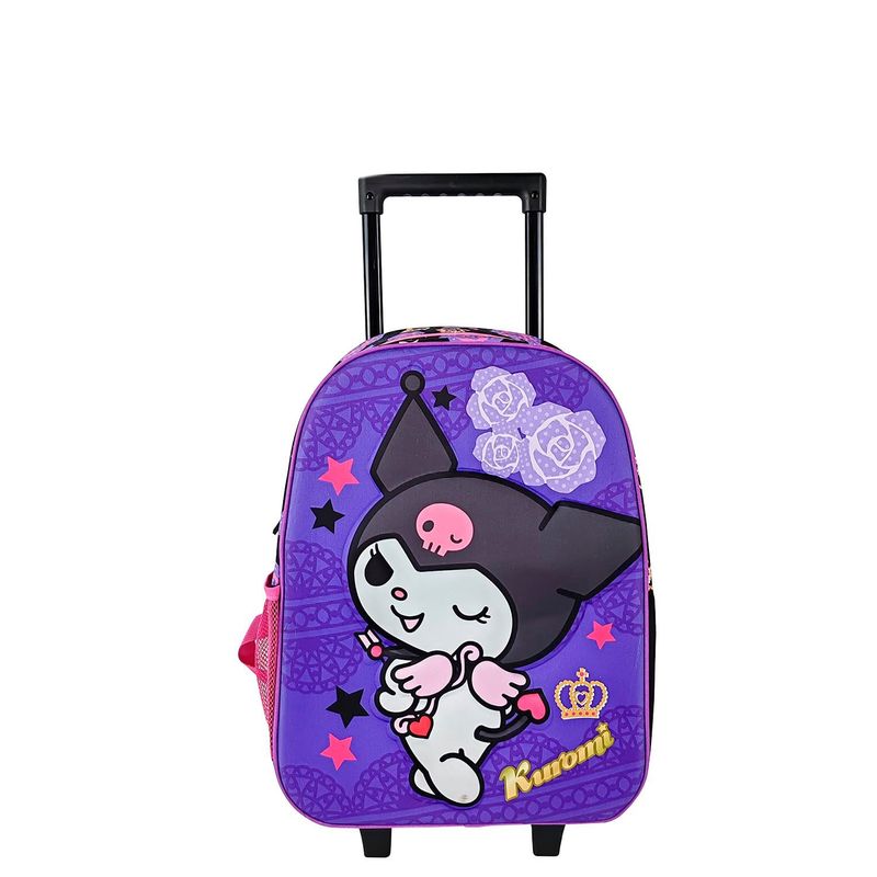 SCOOL - MOCHILA KUROMI OFICIO MALETA CON RUEDAS TMB ESPALDA LONCHERA EVA 3D