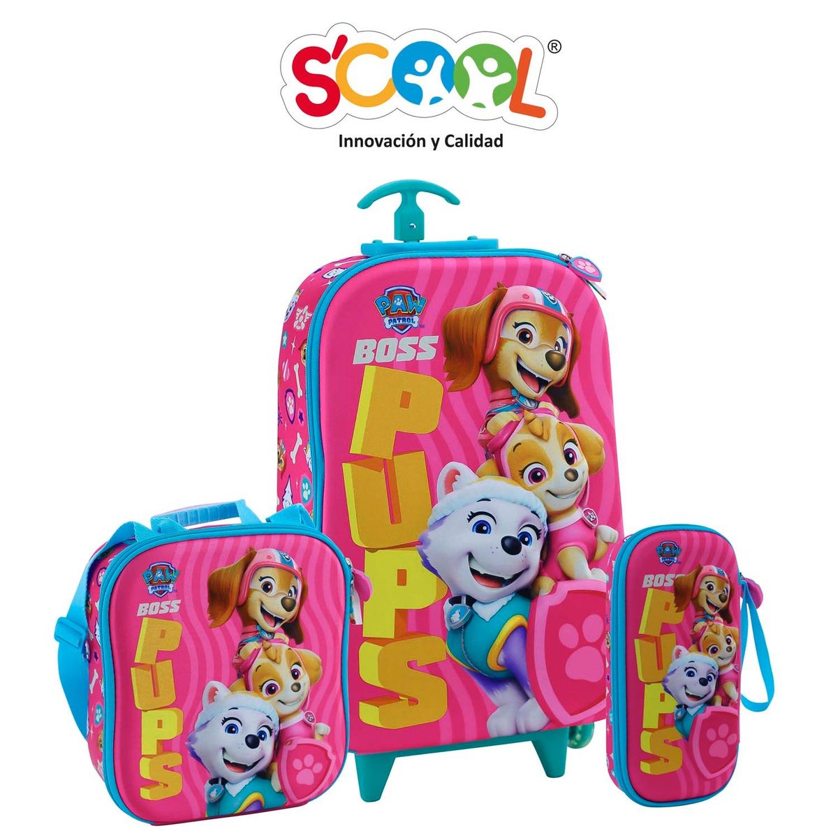 SCOOL - SET MALETA EVA 3D FULL PAW PATROL M SCOOL RANGER