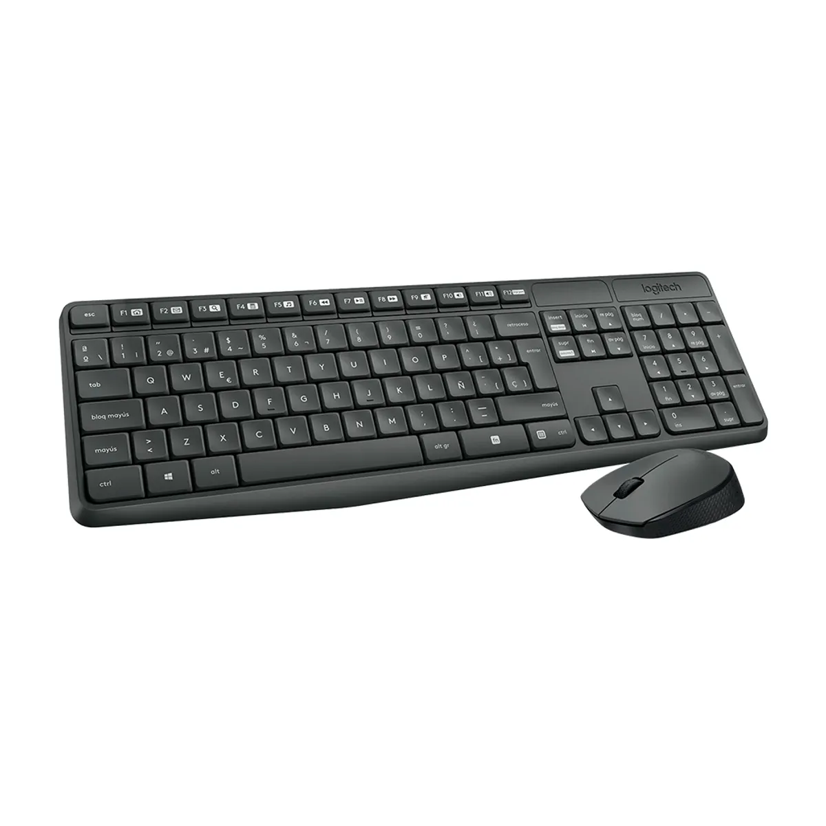 LOGITECH - Kit Teclado Mouse Inalámbrico Logitech MK235 Multimedia USB
