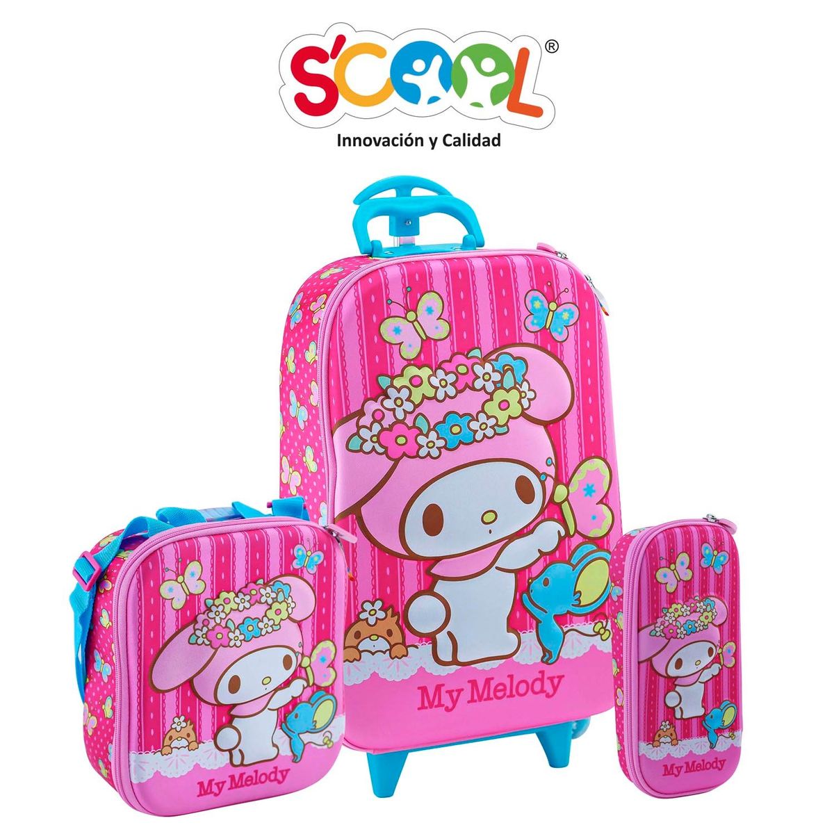 SCOOL - SET MALETA EVA 3D FULL MY MELODY SCOOL RANGER