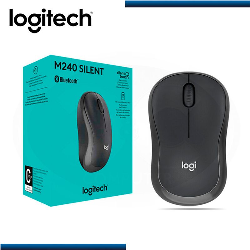 LOGITECH - MOUSE LOGITECH M240 SILENT WIRELESS BT GRAPHITE