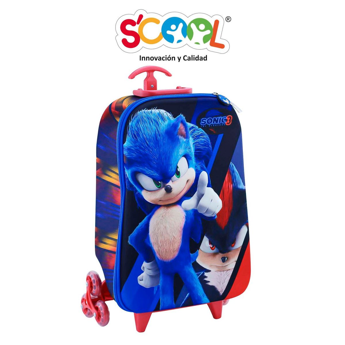 SCOOL - SET MALETA EVA 3D FULL SONIC SCOOL RANGER