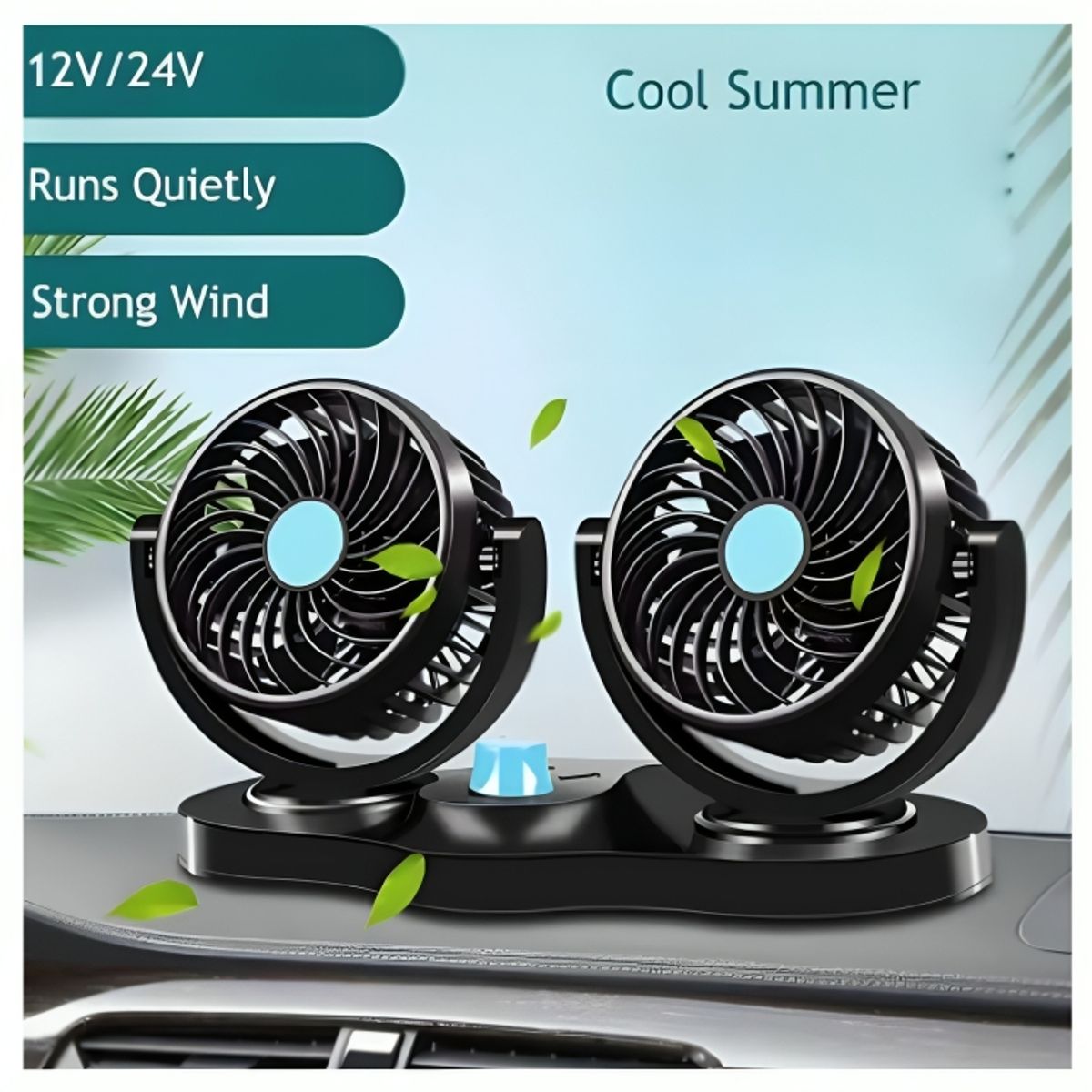 GENERICO - Ventilador 2 en 1 para Auto Automóvil