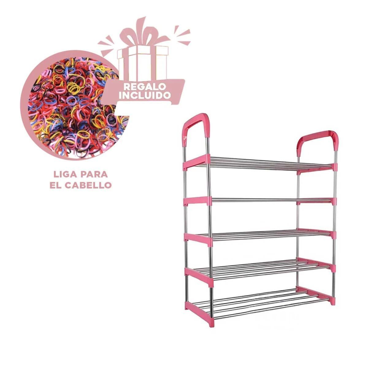 GENERICO - Estante Estable de Calzado 5 N Rosado Y+Ligas de Regalo