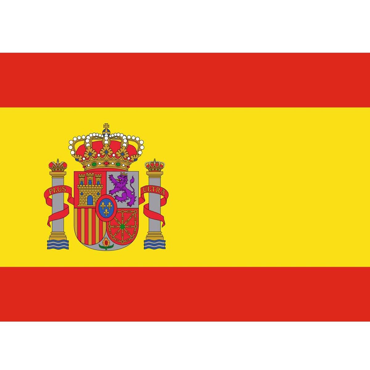 GENERICO - Bandera De España  60cm X 90cm Con Escudo A1