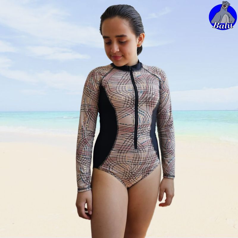 GENERICO - Ropa de baño enteriza para niñas y teen