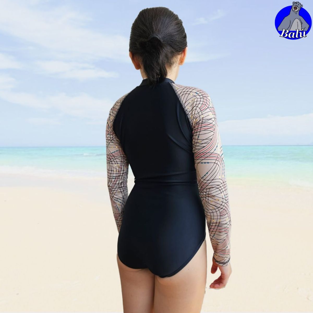 GENERICO - Ropa de baño enteriza para niñas y teen