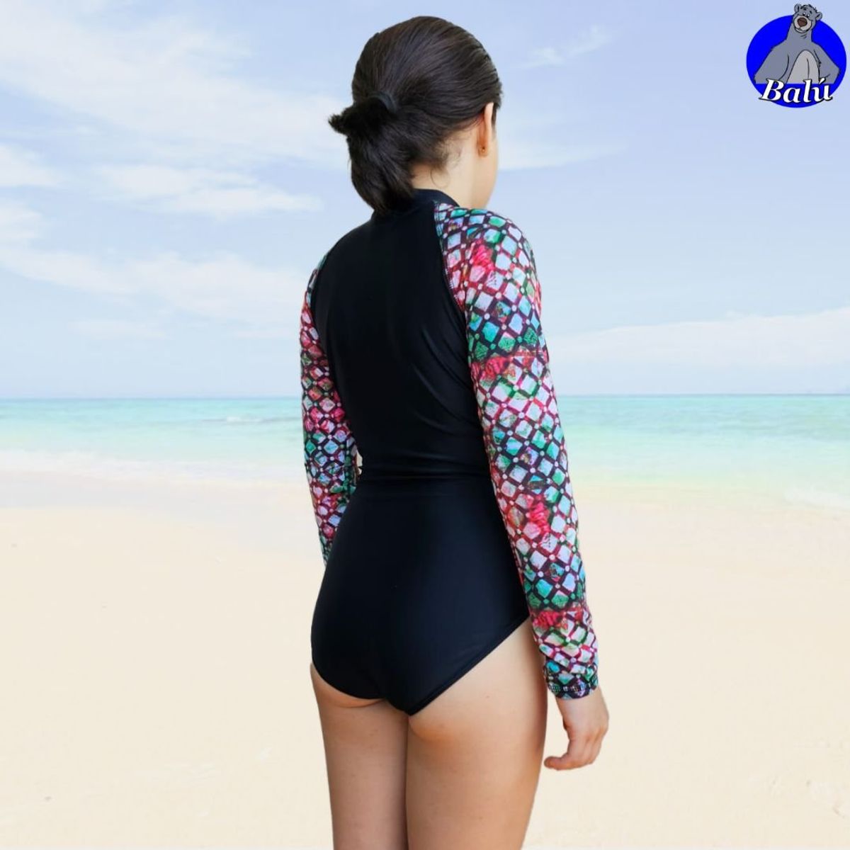 GENERICO - Ropa de baño enteriza para niñas y teen