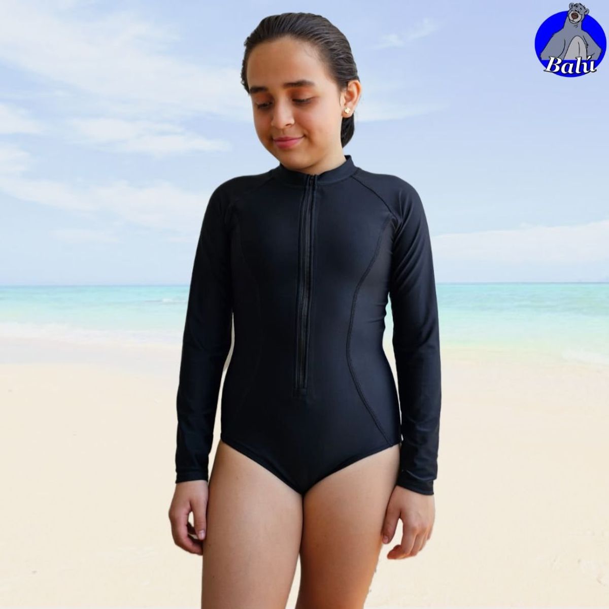 GENERICO - Ropa de baño enteriza para niñas y teen