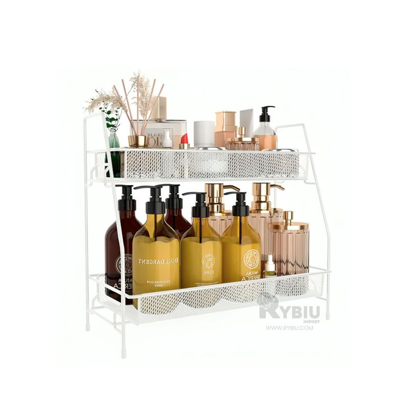 GENERICO - Mueble para Almacenar en Blanco Y+Regalo Ligas para Peinar