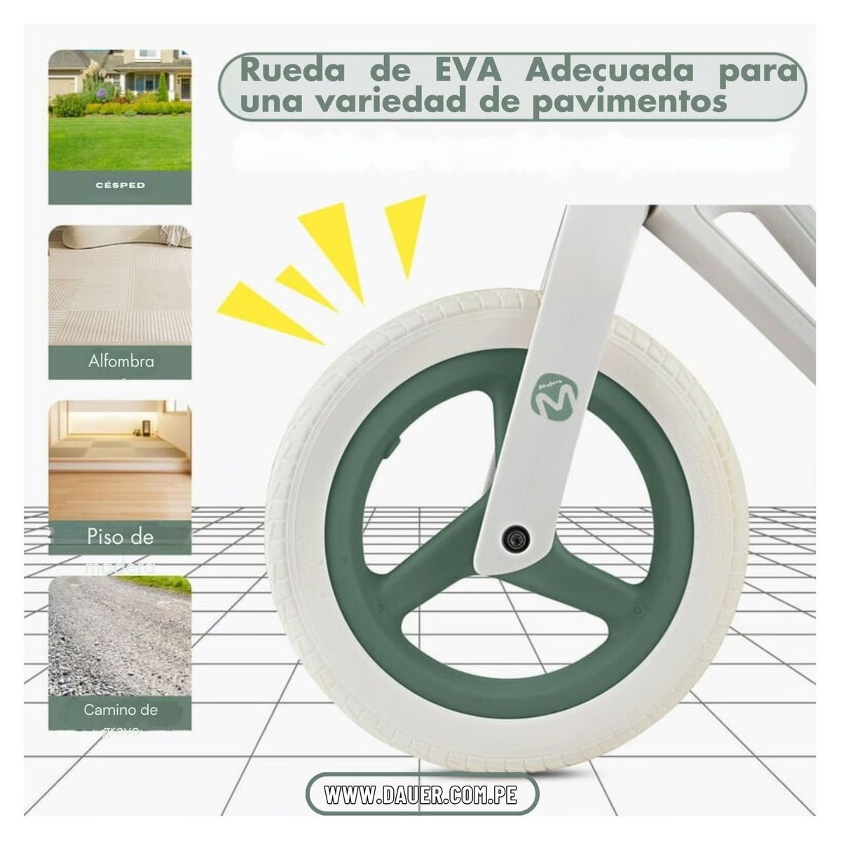 GENERICO - Bicicleta de Equilibrio Plegable  Sin Pedales