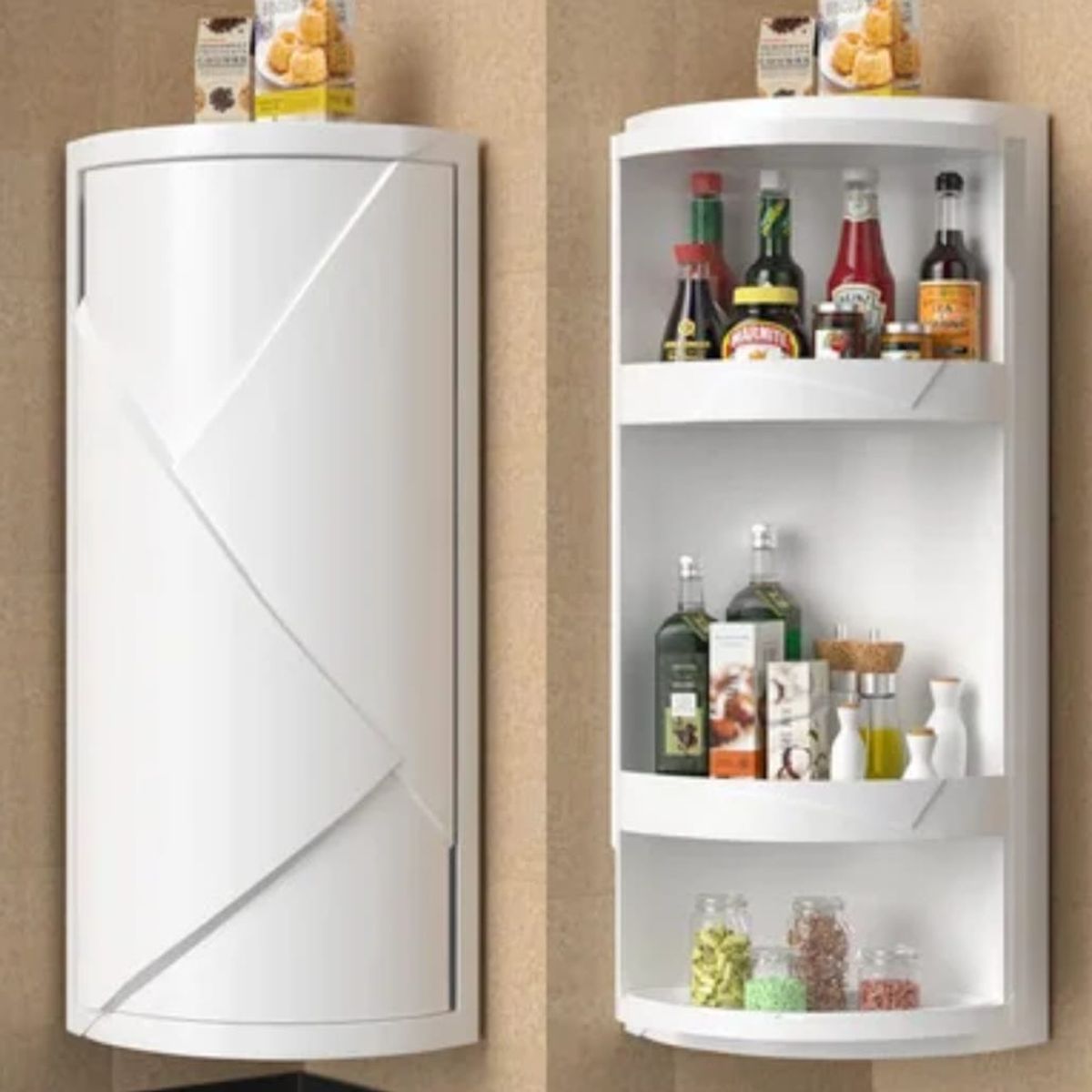 GENERICO - ORGANIZADOR MULTIFUNCIONAL ESQUINERO DE 3 PISOS COCINA Y BAÑO