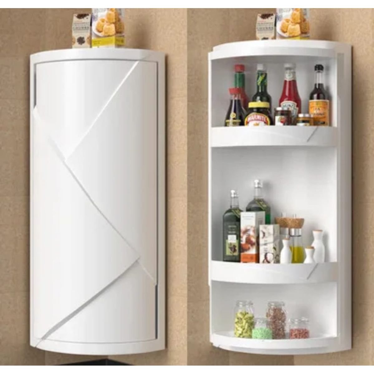 GENERICO - ORGANIZADOR MULTIFUNCIONAL ESQUINERO DE 3 PISOS COCINA Y BAÑO