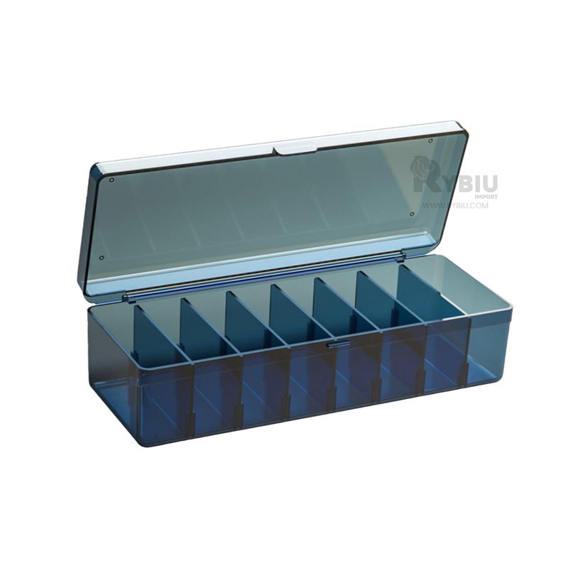 RYBIU IMPORT - Contenedor con Divisiones en Azul Y+Regalo Ligas para Peinar
