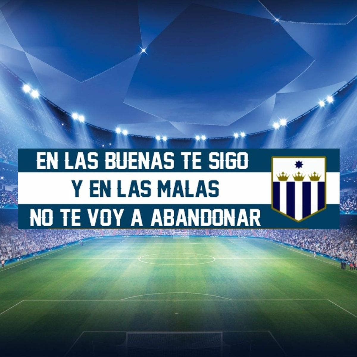 TODO FIT - Bandera Blanquiazul EN LAS BUENAS TE SIGO